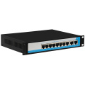 HRUI Fast Ethernet 8 + 2 Porta PoE Interruptor 48 V transmissão 250 metros de suporte VLAN